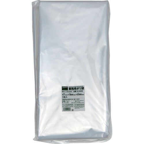 TRUSCO Commercial plastic bag 0.1 x 400L 5 pieces S-0400 1 bag