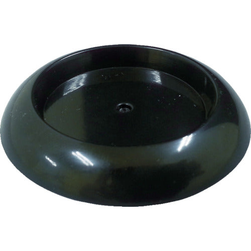 TRUSCO キャスタ−用受け皿 ゴム付 79MM 黒 TUR790-BK 1 個