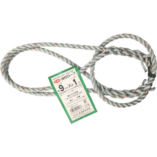 유타카메이크대 로프 PE&PP혼방 로프 9mmX1m DR-91 1개