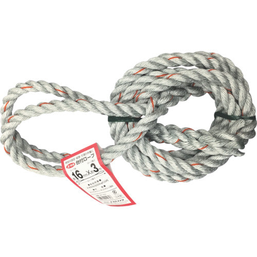 유타카메이크대 로프 PE&PP혼방 로프 16mmX3m DR-163 1개