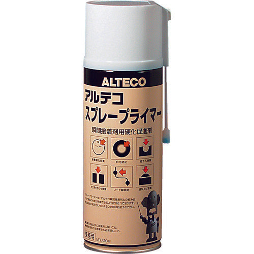 アルテコ 瞬間接着剤用 硬化促進剤 スプレープライマー 420ml SPRAYPRIMER-420 1 本