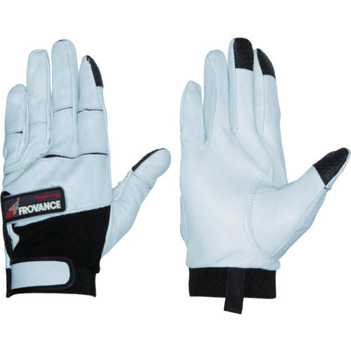 Penguin Ace Genuine Cowhide Gloves Frobance White L FROVANCE-L 1 Pair
