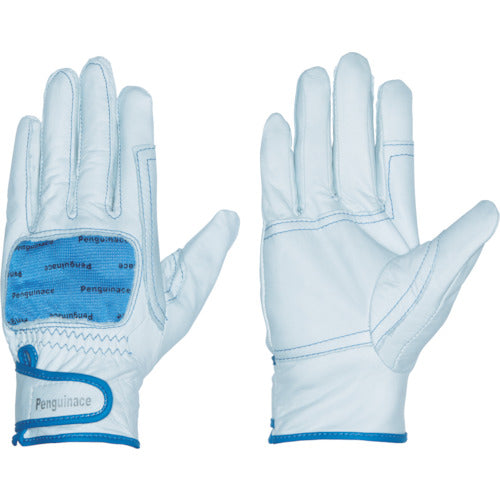 펭귄 에이스 국산 소 가죽 장갑 (소맷부리 매직 타입) 구조 블루 프리 사이즈 TH-520 1 쌍