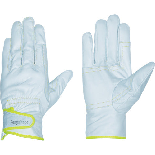 Penguin Ace Japanese Cowhide Leather Gloves Ranger Attack (Yellow, Free Size) TH-502 1 Pair