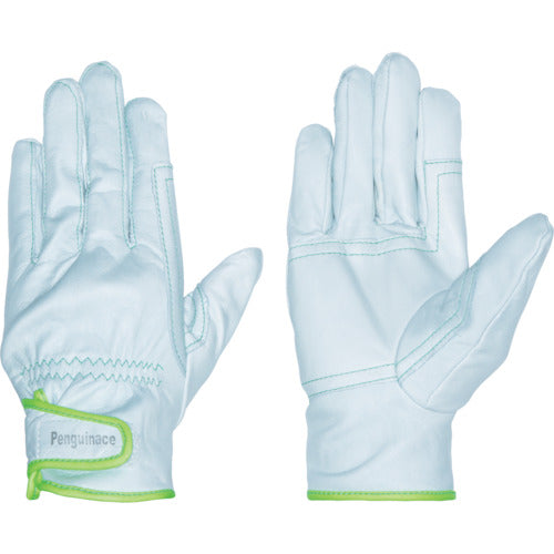 Penguin Ace Japanese Cowhide Leather Gloves Ranger Attack (Green, Medium Size) TH-503-M 1 Pair