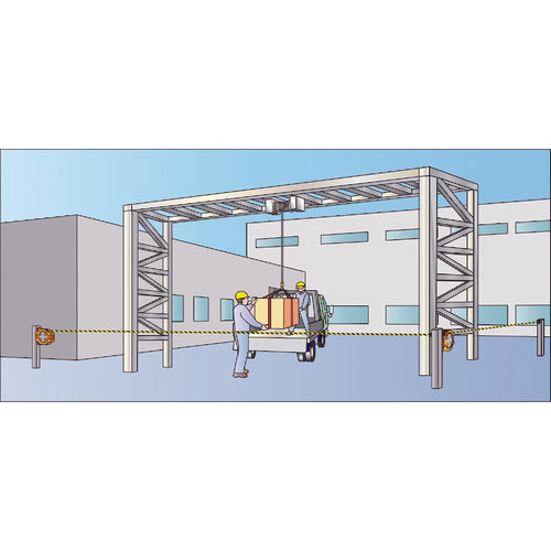 Reelex 배리어 로프릴(적색 로프 20m) BRR-1220R 1대