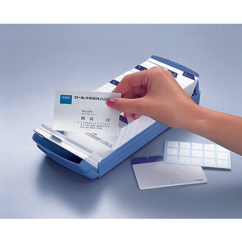 Karl Business Card Organizer No. 860E-B Blue Holds 600 cards NO.860E-B 1 unit