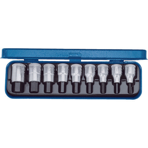 GEDORE Hexagon Bit Socket Set 1/2 9 Sets IN19PM 6156250 1 S