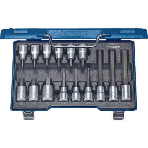 GEDORE Hexagon Bit Socket Set 1/2 15 Sets IN19LKM 6129360 1 S