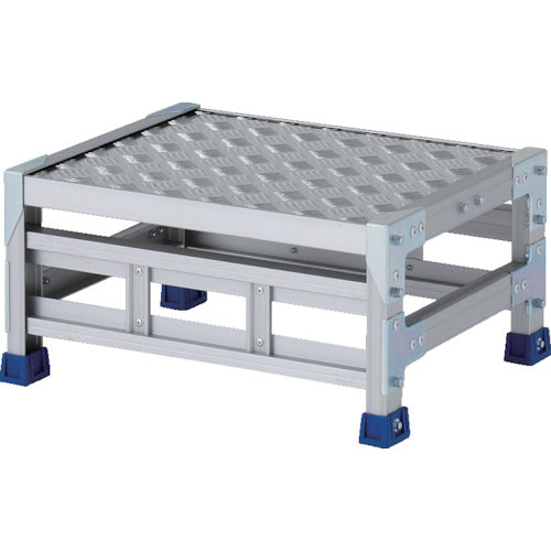 ALINCO workbench (checkered plate type) 1 tier, tabletop dimensions 500 x 400 mm, height 0.25 m, CSBC125S, 1 unit