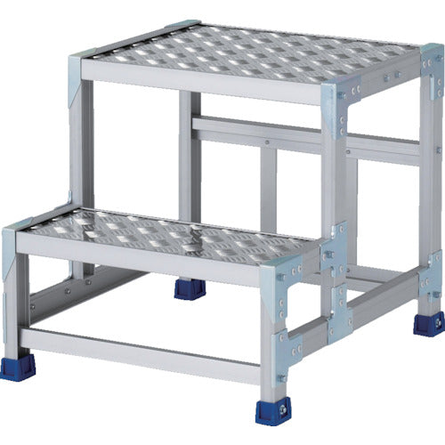 アルインコ 作業台(天板縞板タイプ)2段 CSBC255S 1 台