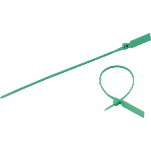 TRUSCO セキュリティータイ長さ238mm 表示可能タイプ 緑 100本入 TSCTH240-GN 1 袋
