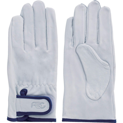 Fuji Glove Genuine Cowhide Leather Gloves (Velcro Cuffs) F-803 Ranger Gloves No Pads L 5803 1 Pair