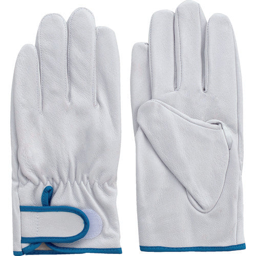 富士グローブ 豚本革手袋(袖口マジックタイプ) F−829 白 M 内綿付 5857 1 双