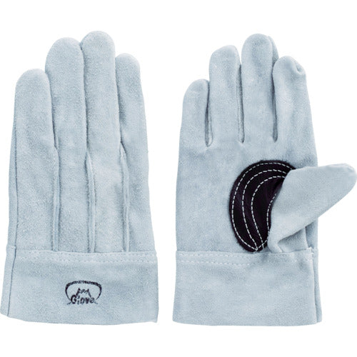 富士グローブ 牛床革背縫手袋(袖なしタイプ) No.6黒当 L 1623 1 双