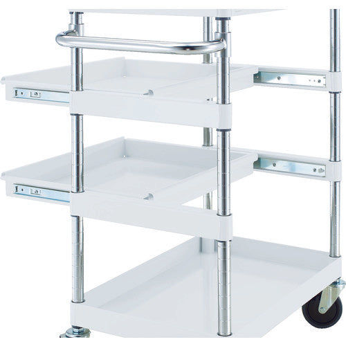 TRUSCCO 스틸 왜건용 슬라이드 선반 툴 툴 웨건 피닉스 왜건용 W750×D500 화이트 PEW-M75T-W 1장