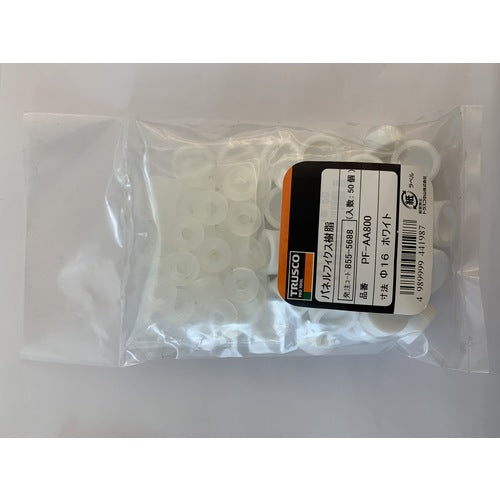 TRUSCO Panel Fix Resin Φ16 Black 50 pieces PF-AA801 1 PK