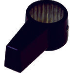 TRUSCO シリンダー錠 ノブロック用ノブ ブラック CL-CA057 1 個