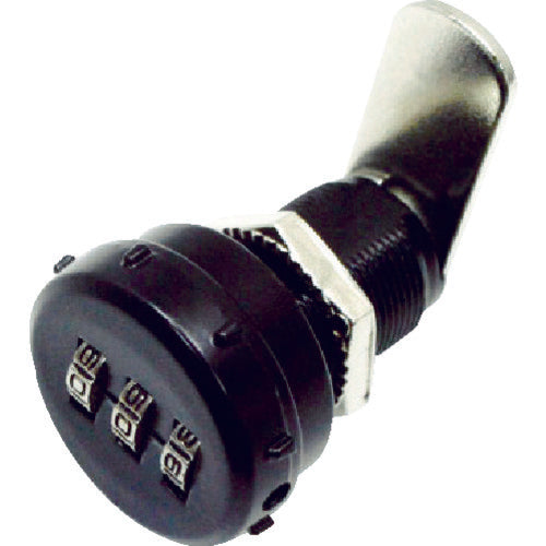 TRUSCO combination lock, round, Φ31.6, black, DL-CA306, 1 unit