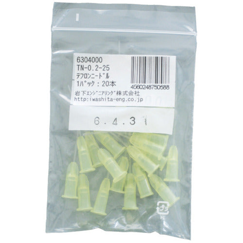 Iwashita PTFE needle TN-1.3-25 20 pieces TN-1.3-25 1 PK