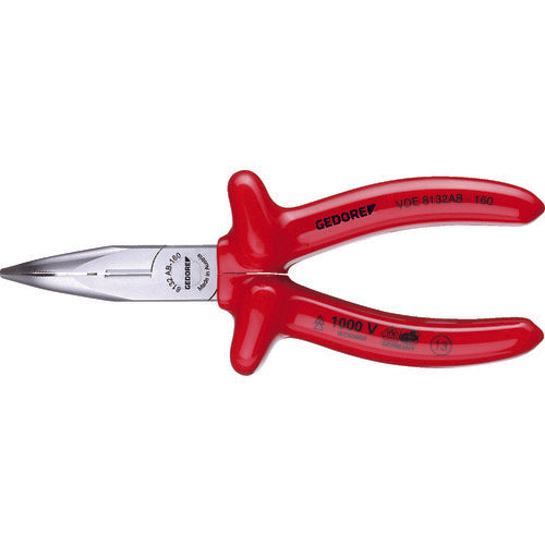 GEDORE 【매진 폐번】 【재고 한도 특가 H】 절연 끝 구부림 라디오 펜치 6721730 1 쵸