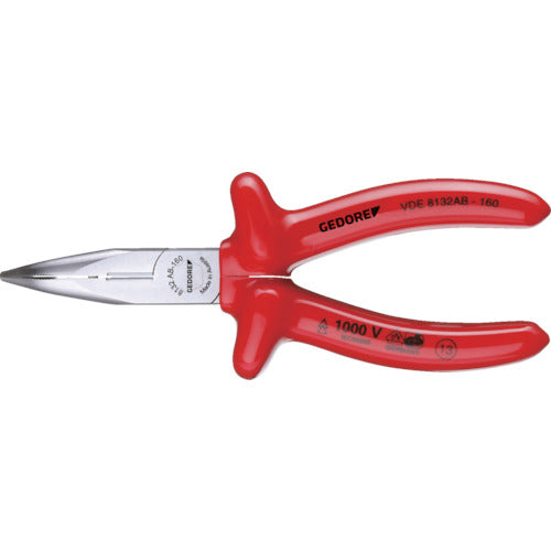 GEDORE 【매진 폐번】 【재고 한도 특가 H】 절연 끝 구부림 라디오 펜치 6721810 1 쵸