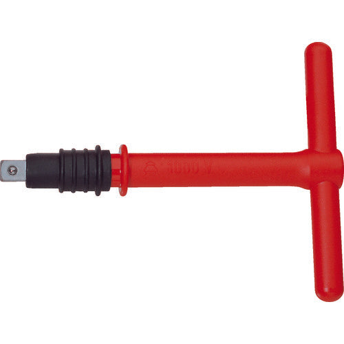 GEDORE 【매진 폐번】 【재고 한계 특가 H】 절연 T 형 핸들 빠짐 방지 타입 삽입 각 12.5mm 6124720 1 개