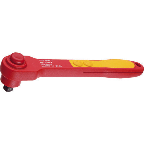 GEDORE Insulated Ratchet Handle, 12.7mm Socket, 6123910, 1 Piece