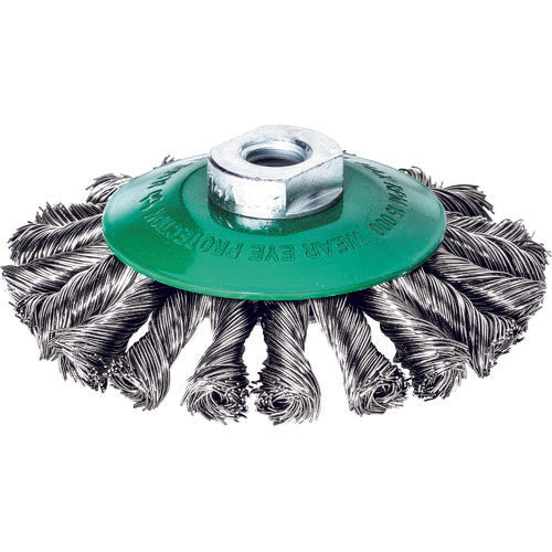 LESSMANN 좌우 역 노트 베벨 브러쉬 Φ115 스테인리스선 선경 0.5 47285WJP 1개