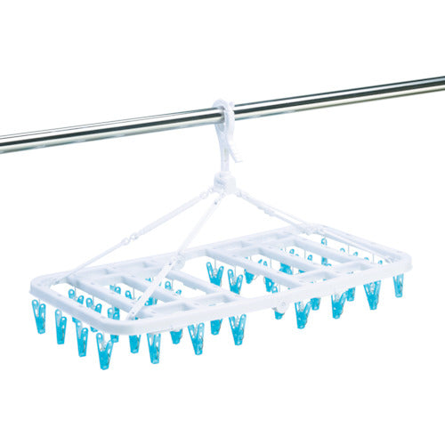 TRUSCO 屋内外用樹脂ピンチハンガー 青 ピンチ36個付 TSGPH-36-B 1 個