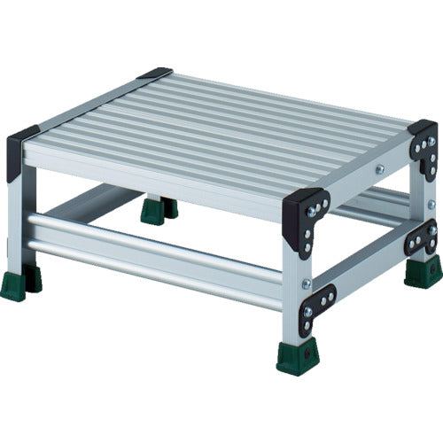 TRUSCO アルミ合金製作業台 1段 高さ0.25m 天板500×400 TSF-1525 1 台