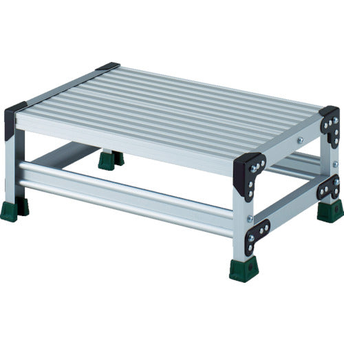 TRUSCO アルミ合金製作業台 1段 高さ0.25m 天板600×400 TSF-1625 1 台