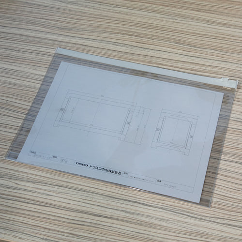 TRUSCO Clear Case with Zipper B6 SFC-B6 1 Sheet