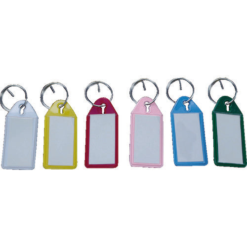 TRUSCO ソフト名札キーホルダー アソート (6個入) TSNH-6 1 袋