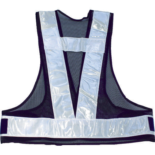 TRUSCO 70mm wide reflective safety vest, yellow/fluorescent yellow reflective, TAB70-YY, 1 unit