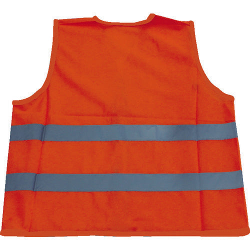 TRUSCO JIS T 8127適合安全ベスト 蛍光オレンジ TABJ-OR 1 着