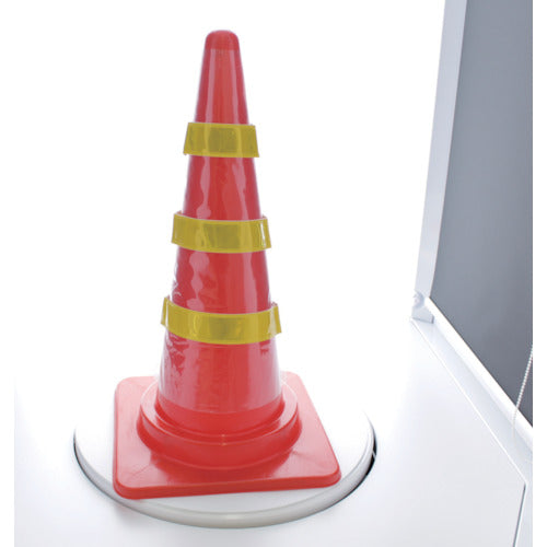 TRUSCO 安全コーン用反射材後付けカバー 反射材黄色 TACC-700Y 1 枚