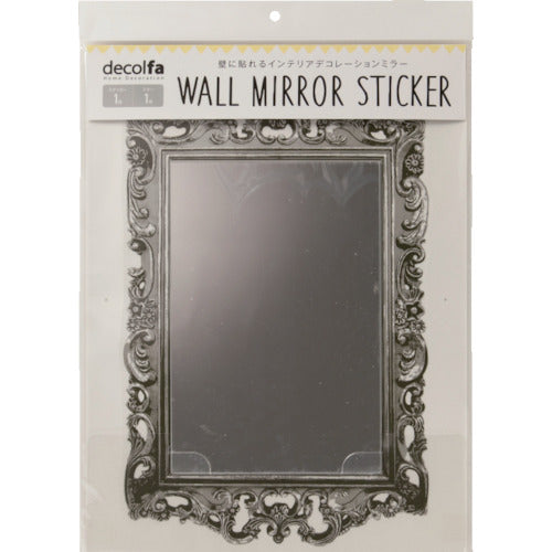 ニトムズ ウォールミラーステッカースクエアシルバー M3921 1 個