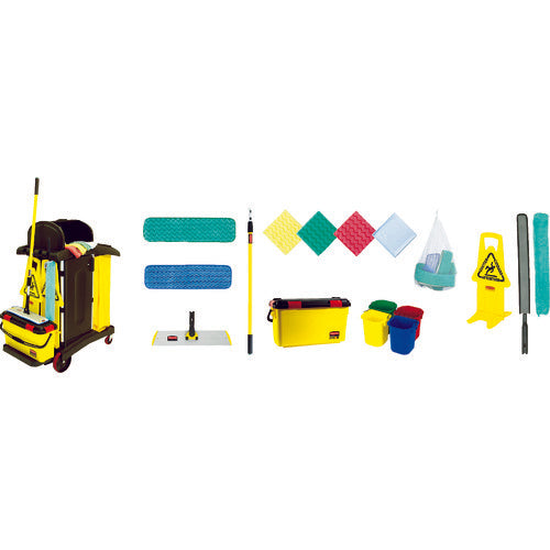 Rubbermaid Janitor Cart Cleaning Set RM1784284 1 S