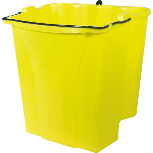 ラバーメイド 【売り切り廃番】モップ絞り器用オプション ウェイブブレイクモッピングシステム 汚水用バケツ イエロー 容量17L RM9C74YL 1 個