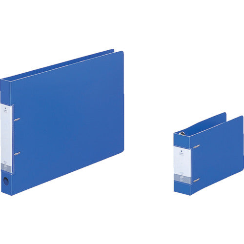 LIHIT Ring File B4/E Type D-Ring File (Horizontal Type) Storage Capacity 230 Sheets Blue G2227-8 1 Book