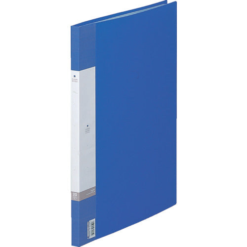 LIHIT 클리어 파일 B4/S형 클리어 북(세로형·고정식) 포켓 20장 파랑 G3211-8 1권