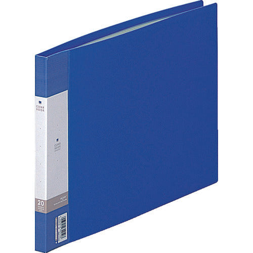 LIHIT A4/E Clear Book (20 sheets) Blue G3220-8 1 book