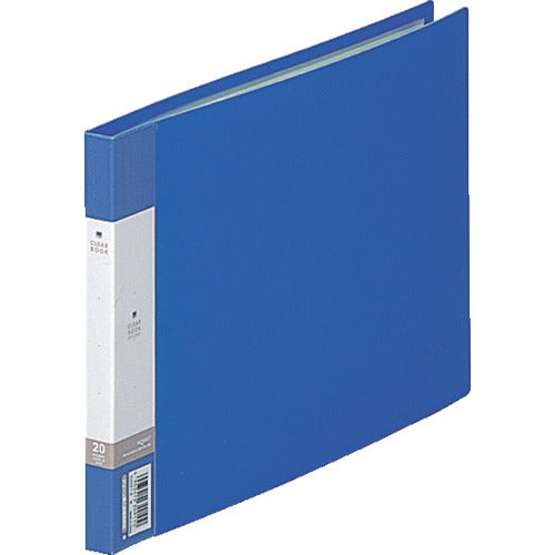 LIHIT B5/E Clear Book (20 sheets) Blue G3221-8 1 book