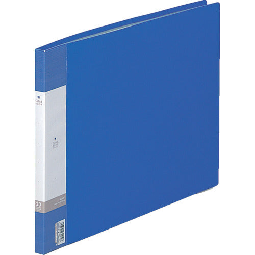 LIHIT B4/E Clear Book (20 sheets) Blue G3222-8 1 book