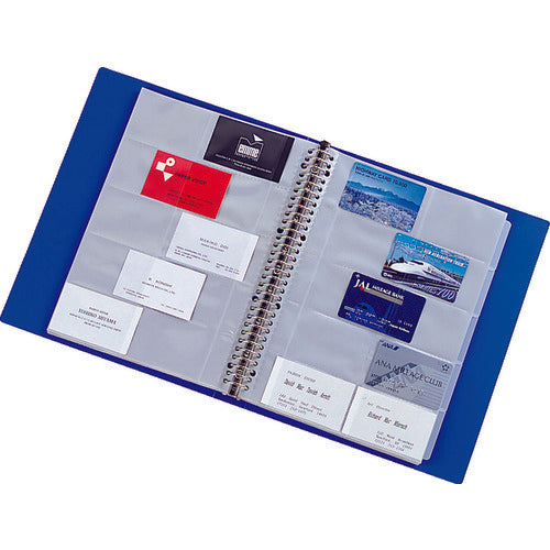 LIHIT Business Card Book <Pocket Exchange Type 300 Names> Black G8801-24 1 Book