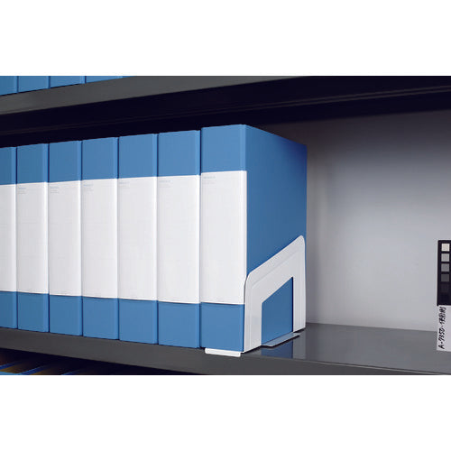 LIHIT ブックエンド(マグネット付) 白 A7350-0 1 個