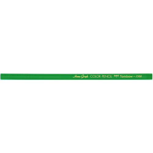 Tombow 色鉛筆 1500 単色 緑 12本入り 1500-07 1 箱