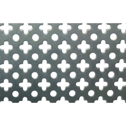 OKUTANI 鉄パンチングメタル 3.2T×丸十 914×914 PM-SPH-T3.20+-914X914 1 枚