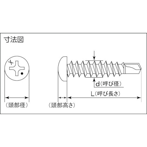 MIYAGAWA Highly Corrosion Resistant Drill Screw Pan Head MRX 4X13 33 Pieces PX42-13-PC1 1 Bag